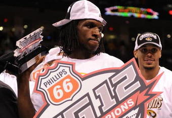 OKLAHOMA CITY - MARCH 14:  DeMarre Carroll #1 of the Missouri Tigers after winning the Phillips 66 Big 12 Men's Basketball Championship at the Ford Center March 14, 2009 in Oklahoma City, Oklahoma.  (Photo by Ronald Martinez/Getty Images)