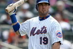 NEW YORK - APRIL 19: Ryan Church #19 of the New York Mets reacts aftrer striking out against the Milwaukee Brewers at Citi Field on April 19, 2009 in the Flushing neighborhood of the Queens borough of New York City.  (Photo by Nick Laham/Getty Images)