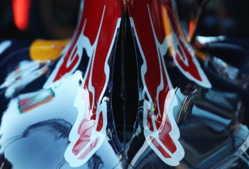 MELBOURNE, AUSTRALIA - MARCH 28:  Engine cover on Red Bull Racing car is seen prior to qualifying for the Australian Formula One Grand Prix at the Albert Park Circuit on March 28, 2009 in Melbourne, Australia.  (Photo by Mark Thompson/Getty Images)