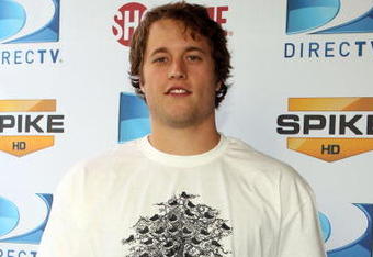 ST. PETERSBURG, FL - JANUARY 31:  1: NFL prospect Matthew Stafford attends DIRECTV's 3rd Annual Celebrity Beach Bowl at Progress Energy Park, Home of Al Lang Field on January 31, 2009 in St. Petersburg, Florida.  (Photo by Logan Fazio/Getty Images for DirectTV)