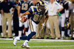 ST. LOUIS, MO - DECEMBER 21:  Torry Holt #81 of the St. Louis Rams carries the ball during the game against the San Francisco 49ers at the Edward Jones Dome on December 21, 2008 in St. Louis, Missouri. The 49ers won 17-16. (Photo by Dilip Vishwanat/Getty Images) 