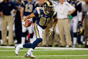 ST. LOUIS, MO - DECEMBER 21:  Torry Holt #81 of the St. Louis Rams carries the ball during the game against the San Francisco 49ers at the Edward Jones Dome on December 21, 2008 in St. Louis, Missouri. The 49ers won 17-16. (Photo by Dilip Vishwanat/Getty Images) 