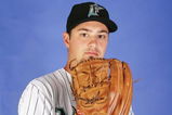 JUPITER, FL - FEBRUARY 22:  Andrew Miller #23 of the Florida Marlins poses during photo day at Roger Dean Stadium on February 22, 2009 in Jupiter, Florida.  (Photo by Doug Benc/Getty Images)