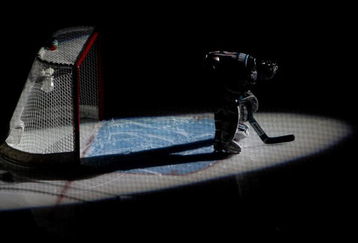 SAN JOSE, CA - APRIL 19:  Evgeni Nabokov #20 of the San Jose Sharks looks on during introductions against the Anaheim Ducks during Game Two of the Western Conference Quarterfinals of the 2009 Stanley Cup Playoffs on April 19, 2009 at HP Pavilion on April 19, 2009 in San Jose, California.  (Photo by Jed Jacobsohn/Getty Images)