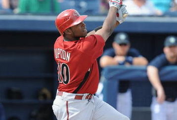 PEORIA, AZ - MARCH 08:   Justin Upton #10 of the Seattle Mariners bats during a Spring Training game against the Arizona Diamondbacks at Peoria Stadium on March 8, 2009 in Peoria, Arizona.  (Photo by Lisa Blumenfeld/Getty Images)