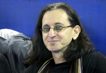 TORONTO - APRIL 4:  Geddy Lee, lead vocalist and bassist of the rock band Rush, watches as the Toronto Blue Jays play  against the Boston Red Sox for the Blue Jays' home-opener at the Rogers Centre April 4, 2008 in Toronto, Ontario, Canada.  (Photo By Dave Sandford/Getty Images)