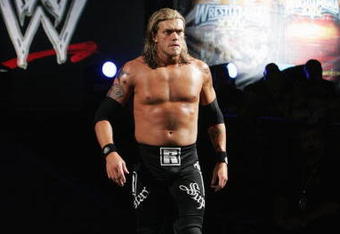 SYDNEY, AUSTRALIA - JUNE 15:  World Heavyweight Champion Edge walks to the ring during WWE Smackdown at Acer Arena on June 15, 2008 in Sydney, Australia.  (Photo by Gaye Gerard/Getty Images)