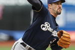 NEW YORK - APRIL 19:  Jeff Suppan #37 of the Milwaukee Brewers pitches against the New York Mets at Citi Field on April 19, 2009 in the Flushing neighborhood of the Queens borough of New York City.  (Photo by Nick Laham/Getty Images)