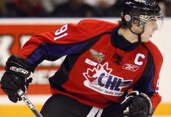 OSHAWA, ON - JANUARY 14:  John Tavares #91 of Team Orr skates in the 2009 Home Hardware CHL/NHL Top Prospects Game against Team Cherry on Wednesday January 14, 2009 at the General Motors Centre in Oshawa, Ontario. Team Orr defeated Team Cherry 6-1. (Photo by Claus Andersen/Getty Images)