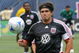 EAST RUTHERFORD, NJ - AUGUST 10: Jamie Moreno #99 of DC United plays the ball against the New York Red Bulls during their game at Giants Stadium on August 10, 2008 in East Rutherford, New Jersey.  (Photo by Andy Marlin/Getty Images for New York Red Bulls)