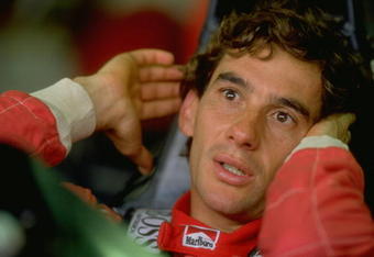 1991:  Portrait of McLaren Honda driver Ayrton Senna of Brazil before the San Marino Grand Prix at the Imola circuit in San Marino. Senna finished in first place. \ Mandatory Credit: Chris  Cole/Allsport