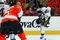 PHILADELPHIA - APRIL 19:  Evgeni Malkin #71 of the Pittsburgh Penguins fires the puck for his second goal of the game against the Philadelphia Flyers during Game Three of the Eastern Conference Quarterfinal Round of the 2009 NHL Stanley Cup Playoffs  at the Wachovia Center on April 19, 2009 in Philadelphia, Pennsylvania. The Flyers won the game 6-3 to cut the Penguins lead in the series to two games to one.  (Photo by Jim McIsaac/Getty Images)