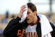 LOS ANGELES, CA - APRIL 16: Barry Zito #75 of the San Francisco Giants makes his way to the pitchers mound before the game against the Los Angeles Dodgers at Dodger Stadium on April 16, 2009 in Los Angeles, California. (Photo by Harry How/Getty Images)