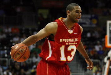 CORAL GABLES, FL - APRIL 01:  Xavier Henry #13 of the West Team looks to drive against the East Team in the 2009 McDonald's All American Men's High School Basketball Game at BankUnited Center on April 1, 2009 in Coral Gables, Florida.  (Photo by Doug Benc/Getty Images)