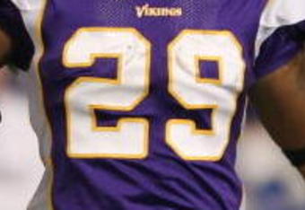MINNEAPOLIS - DECEMBER 28:  Chester Taylor #29 of the Minnesota Vikings celebrates his first down run against the New York Giants on December 28, 2008 at the Hubert H. Humphrey Metrodome in Minneapolis, Minnesota. The Vikings defeated the Giants 20-19. (Photo by Elsa/Getty Images)
