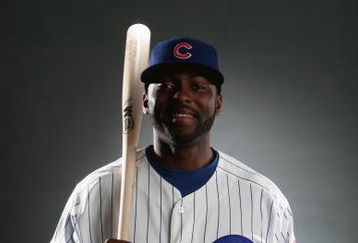 MESA, AZ - FEBRUARY 23:  Milton Bradley of the Chicago Cubs poses during photo day at the Fitch Park Spring Training complex on February 23, 2009 in Mesa, Arizona. (Photo by Donald Miralle/Getty Images)
