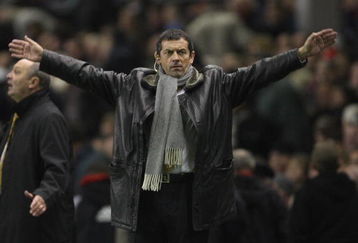LIVERPOOL, UNITED KINGDOM - DECEMBER 13:  Hull City Manager Phil Brown gestures during the Barclays Premier League match between Liverpool and Hull City at Anfield on December 13, 2008 in Liverpool, England.  (Photo by Hamish Blair/Getty Images)