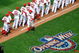 WASHINGTON - APRIL 13: Nick Johnson #24 of the Washington Nationals is introduced before the home opener against the Philadelphia Phillies at Nationals Park on April 13, 2009 in Washington, DC. (Photo by Greg Fiume/Getty Images)