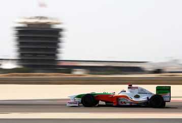 SAKHIR, BAHRAIN - APRIL 24:  Adrian Sutil of Germany and Force India drives during practice for the Bahrain Formula One Grand Prix at the Bahrain International Circuit on April 24, 2009 in Sakhir, Bahrain.  (Photo by Clive Mason/Getty Images)