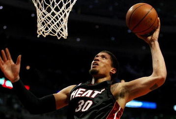 CHICAGO - FEBRUARY 12: Michael Beasley #30 of the Miami Heat puts up a shot against the Chicago Bulls on February 12, 2009 at the United Center in Chicago, Illinois. The Heat defeated the Bulls 95-93. NOTE TO USER: User expressly acknowledges and agreees that, by downloading and/or using this Photograph, User is consenting to the terms and conditions of the Getty Images License Agreement. (Photo by Jonathan Daniel/Getty Images)