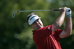 AVONDALE, LA - APRIL 23: Kenny Perry watches his tee shot on the 14th hole during the first round of the Zurich Classic at TPC Louisiana on April 23, 2009  in Avondale, Louisiana. (Photo by Dave Martin/Getty)