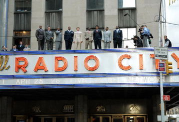 NEW YORK - APRIL 24: (L-R) NFL draft prospects Eugene Monroe, Virginia, Brian Cushing, USC, Aaron Curry, Wake Forest, Jason Smith, Baylor, Matthew Stafford, Georgia, Brian Orakpo, Texas, Josh Freeman, Kansas State, Michael Crabtree, Texas Tech, and Michael Oher, Mississippi, pose atop the Radio City Music Hall marquee April 24, 2009 in New York City. (Photo by Jonathan Fickies/Getty Images)