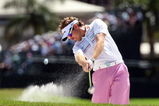 DORAL, FL - MARCH 14:  Ian Poulter of England plays his second shot at the 1st hole during the third round of the World Golf Championships-CA Championship at the Doral Golf Resort & Spa on March 14, 2009 in Doral, Florida  (Photo by David Cannon/Getty Images)