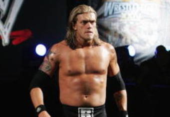 SYDNEY, AUSTRALIA - JUNE 15:  World Heavyweight Champion Edge walks to the ring during WWE Smackdown at Acer Arena on June 15, 2008 in Sydney, Australia.  (Photo by Gaye Gerard/Getty Images)