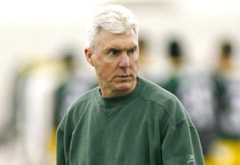 GREEN BAY, WI - MAY 5: Green Bay Packers' Ted Thompson watches practice at the first mini camp of the season at the Don Hutson Center on May 5, 2006 in Green Bay, Wisconsin. (Photo by Darren Hauck/Getty Images)