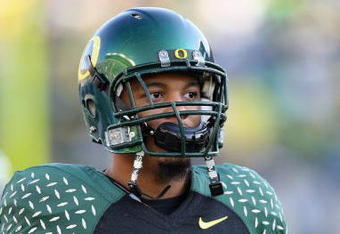 EUGENE, OR - NOVEMBER 03: Patrick Chung #15 of the Oregon Ducks looks on the field during the game against the Arizona State Sun Devils at Autzen Stadium on November 3, 2007 in Eugene, Oregon. The Ducks defeated the Sun Devils 35-23. (Photo by Otto Greule Jr/Getty Images) 