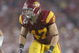 PASADENA, CA - JANUARY 1:  Clay Matthews #47 of the USC Trojans lines up against the Penn State Nittany Lions on January 1, 2009 at the Rose Bowl in Pasadena, California.  USC won 38-24.  (Photo by Jeff Golden/Getty Images)