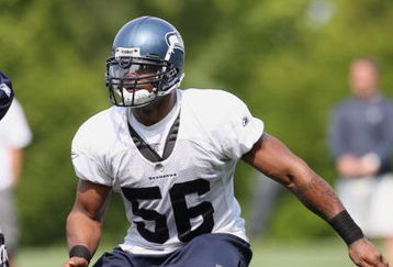 KIRKLAND, WA - JULY 25:  Leroy Hill #56 of the Seattle Seahawks moves on the field during training camp at the Seahawks Training Facility on July 25, 2008 in Kirkland, Washington. (Photo by Otto Greule Jr/Getty Images)
