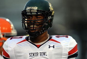 MOBILE, AL - JANUARY 24:  Ramses Barden #11 of the North team during the Under Armour Senior Bowl on January 24, 2009 at Ladd-Peebles Stadium in Mobile, Alabama.  (Photo by Ronald Martinez/Getty Images)