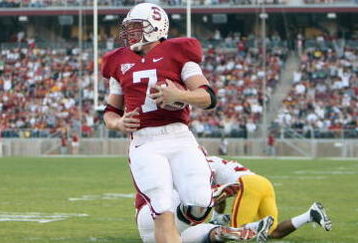 STANFORD - NOVEMBER 15:  Toby Gerhart #7 of the Stanford Cardinals runs the ball during the game against the USC Trojans at Stanford Stadium on November 15, 2008 in Stanford, California. (Photo by: Jed Jacobsohn/Getty Images)