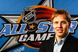 ATLANTA - JANUARY 25:  Western Conference Youngstar Jack Johnson of the Los Angeles Kings poses for a portrait as part of the 2008 NHL All-Star weekend at Phillips Arena on January 25, 2008 in Atlanta, Georgia.  (Photo by Jamie Squire/Getty Images for the NHL)