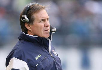 SEATTLE - DECEMBER 07:  Head coach Bill Belichick of the New England Patriots looks on during the game against the Seattle Seahawks on December 7, 2008 at Qwest Field in Seattle, Washington. The Patriots defeated the Seahawks 24-21.(Photo by Otto Greule Jr/Getty Images)