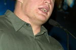 NEW YORK - MARCH 11:  Wrestler Brock Lesnar attends a press conference to promote Wrestlemania XX at Planet Hollywood March 11, 2004 in New York City.  (Photo by Peter Kramer/Getty Images)