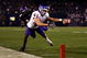 SAN DIEGO, CA - DECEMBER 23: Runningback Ian Johnson #41 of the Boise State Broncos dives for the endzone pilon against the defense of Cornerback Rafael Priest #10 of TCU during the San Diego County Credit Union Poinsettia Bowl at Qualcomm Stadium on December 23, 2008 in San Diego, California. (Photo by Donald Miralle/Getty Images)