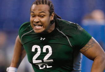 INDIANAPOLIS, IN - FEBRUARY 23:  Defensive lineman Ziggy Hood of Missouri runs during the NFL Scouting Combine presented by Under Armour at Lucas Oil Stadium on February 23, 2009 in Indianapolis, Indiana. (Photo by Scott Boehm/Getty Images)