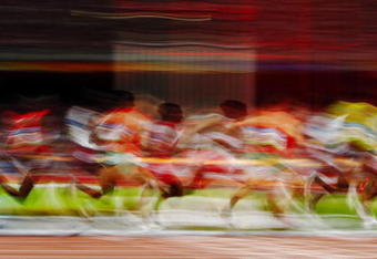 BEIJING - AUGUST 17:  A general view of the field during the Men's 10000m Final held at the National Stadium on Day 9 of the Beijing 2008 Olympic Games on August 17, 2008 in Beijing, China.  (Photo by Streeter Lecka/Getty Images)