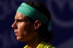 BARCELONA, SPAIN - APRIL 23:  Rafael Nadal of Spain during his match against Christophe Rochus of Belgium on day four of the ATP 500 World Tour Barcelona Open Banco Sabadell 2009 tennis tournament at the Real Club de Tenis on April 23, 2009 in Barcelona, Spain. Nadal won the match in two sets, 6-2 and 6-0.  (Photo by Jasper Juinen/Getty Images)
