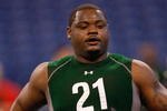 INDIANAPOLIS, IN - FEBRUARY 23:  Defensive lineman Sammie Hill of Stillman runs during the NFL Scouting Combine presented by Under Armour at Lucas Oil Stadium on February 23, 2009 in Indianapolis, Indiana. (Photo by Scott Boehm/Getty Images)