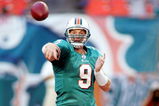 MIAMI - AUGUST 09:   Quarterback John Beck #9 of the Miami Dolphins during a pre season game against the Tampa Bay Buccaneers on August 9, 2008 at Dolphin Stadium in Miami, Florida.  (Photo by Marc Serota/Getty Images)