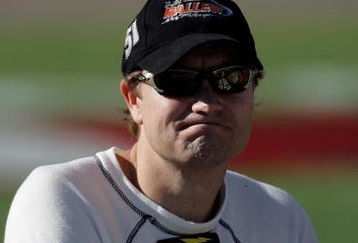 LAS VEGAS - SEPTEMBER 22:  Buddy Lazier driver of the #15 Flanders Beef Patties Chevrolet Silverado looks on during qualifying for the NASCAR Craftsman Truck Series Smith's Las Vegas 350 at Las Vegas Motor Speedway September 22, 2007 in Las Vegas, Nevada.  (Photo by Jeff Gross/Getty Images)