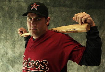 KISSIMMEE, FL - FEBRUARY 21:  Infielder Lance Berkman #17 of the Houston Astros poses during photo day at Atros spring training complex on February 21, 2009 in Kissimmee, Florida.  (Photo by Marc Serota/Getty Images)