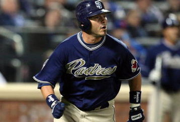 NEW YORK - APRIL 13:  Luis Rodriguez #15 of the San Diego Padres bats against the New York Mets on April 13, 2009 at Citi Field in the Flushing neighborhood of the Queens borough of New York City.This is the first regular season MLB game being played at the new venue which replaced Shea Stadium as the Mets home field.  (Photo by Jim McIsaac/Getty Images)