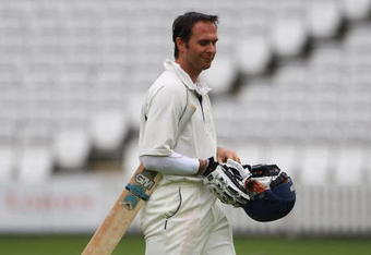 LONDON, ENGLAND - APRIL 12:  Michael Vaughan of the MCC walks off after his dismissal during day 4 of the 4 day match between MCC and Durham at Lords Cricket Ground on April 12, 2009 in London, England.  (Photo by Tom Shaw/Getty Images)