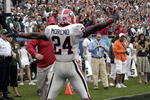 ORLANDO, FL - JANUARY 1: Running back Knowshon Moreno #24 of the University of Georgia celebrates a touchdown catch against the Michigan State Spartans during the 2009 Capital One Bowl at the Citrus Bowl on January 1, 2009 in Orlando, Florida.  (Photo by Al Messerschmidt/Getty Images)
