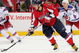 WASHINGTON - APRIL 24:  Alex Ovechkin #8 of the Washington Capitals skates the puck past Ryan Callahan #24 of the New York Rangers during Game Five of the Eastern Conference Quarterfinal Round of the 2009 Stanley Cup Playoffs on April 24, 2009 at the Verizon Center in Washington,  DC.  (Photo by Len Redkoles/Getty Images)