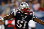 FOXBORO, MA - AUGUST 7: Jerod Mayo #51 of the New England Patriots defends against the Baltimore Ravens during the preseason game at Gillette Stadium on August 7, 2008 in Foxboro, Massachusetts. (Photo by Jim Rogash/Getty Images)